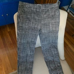 Reed Black White Gingham Skinny Ankle Pants